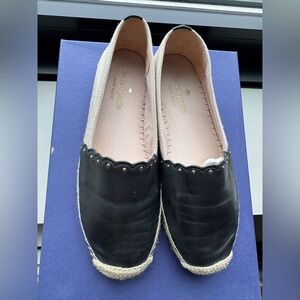 Kate Spade Gardenia Black Espadrille Flats - size 6.5